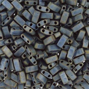 Miyuki Half Tila Beads - 5g Bag – Matte Metallic Silver Grey - HTL2002