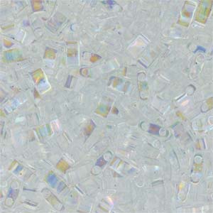 Miyuki Half Tila Beads - 5g Bag – Crystal AB - HTL0250