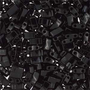 Miyuki Half Tila Beads - 5g Bag – Black - HTL0401
