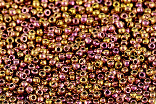 11/0 Toho Seed Beads - 10g Bag – Higher Metallic Gypsy Gold