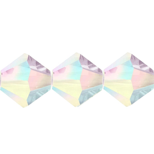 4mm Preciosa Bicones – Violet AB2X – Pack of 30