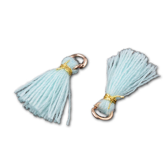 Mini Tassel 1.4cm – Baby Blue – Pack of 10