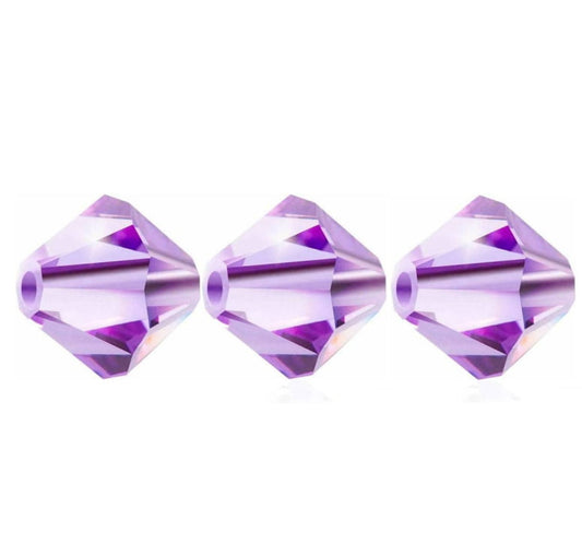 3mm Preciosa Bicones – Violet – Pack of 30