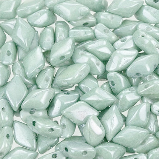 Mini Gemduo 6x4mm – 4g – Chalk Light Green Luster