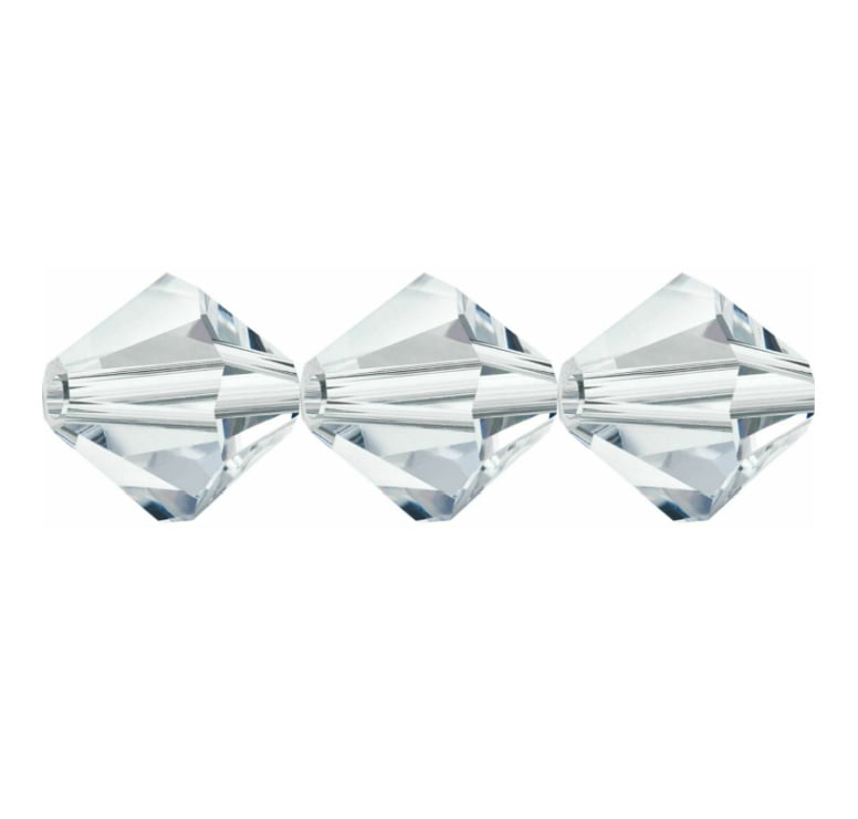 3mm Preciosa Bicones - Crystal - Pack of 30