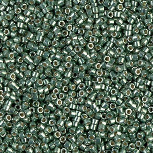 11/0 – Miyuki Delica - 5g Bag – Duracoat Galvanised Sea Green – DB1845