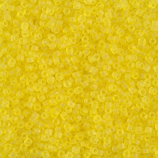 11/0 – Miyuki Delica - 5g Bag - Matte Transparent Yellow – DB0743