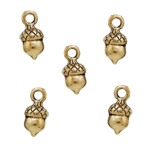 Antique Gold Acorn 14x7mm – Pack of 5