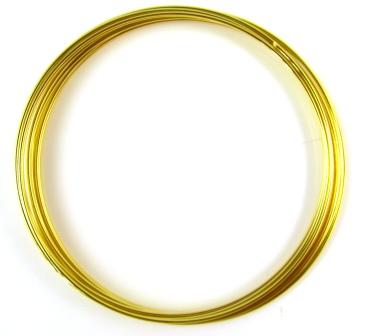 Gold Plated Bracelet Memory Wire – 12 Turns – 2 Inch Diameter