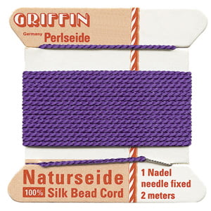 Griffin Silk Bead Cord No14 (1.02mm) – Amethyst