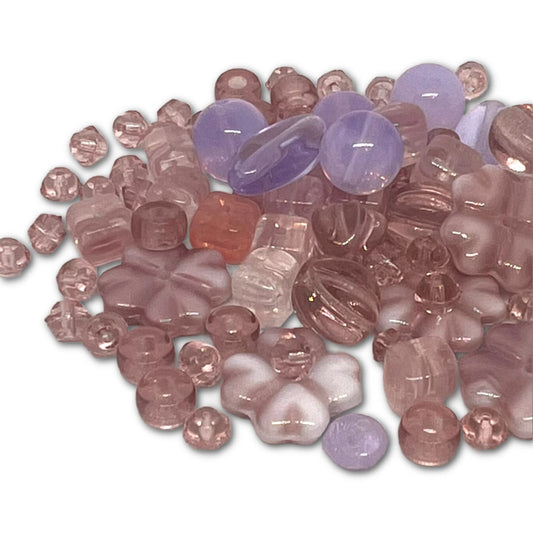 Preciosa Pressed Glass Lila Light Mix - Approx 50g
