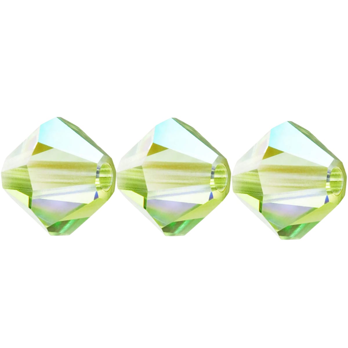 4mm Preciosa Bicones – Limecicle AB2X – Pack of 30