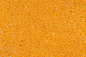 11/0 Miyuki Seed Beads - 25g Bag – Opaque Mikado Yellow Luster - Colour 422D