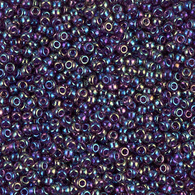 11/0 Miyuki Seed Beads - 25g Bag – Amethyst AB - Colour 333