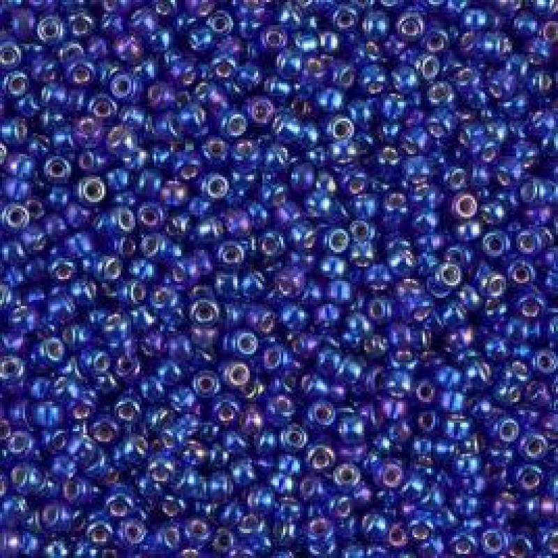 15/0 Miyuki Seed Beads - 5g Bag – Silver Lined Cobalt AB - Colour 1020