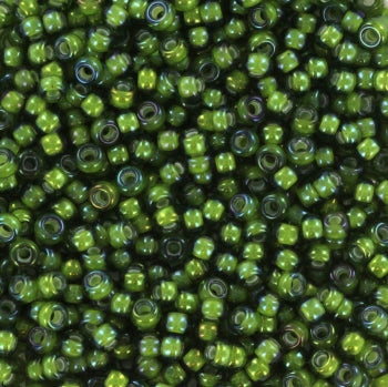 11/0 Miyuki Seed Beads - 25g Bag – Fancy Lined Chartreuse - Colour 3764