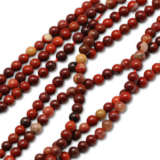 2mm Red Jasper Gemstone Bead Strand – Approx 180 Beads