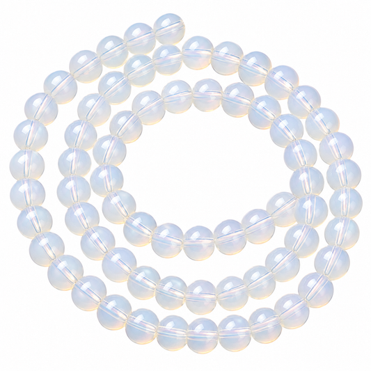 6mm Opalite Round Bead Strand – Approx 65 Beads