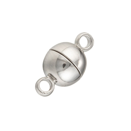 Silver Plated Magnetic Clasp 11.5x6mm - Pack of 1