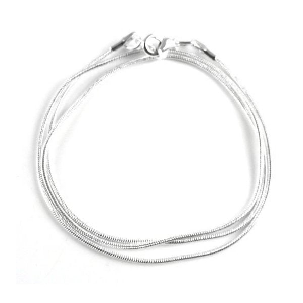 Silver Plated 18 inch Snake Chain