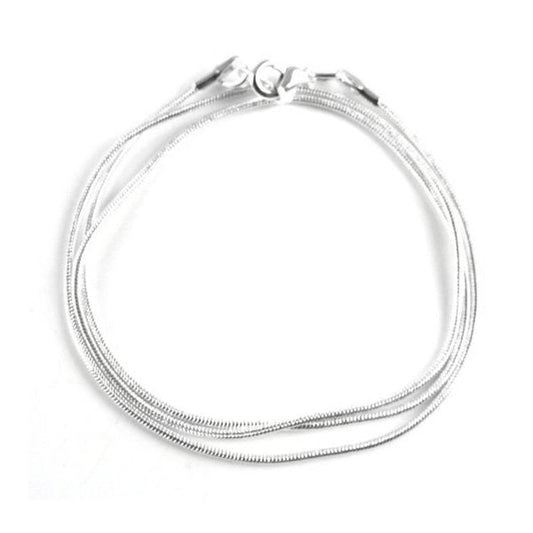 Silver Plated 18 inch Snake Chain