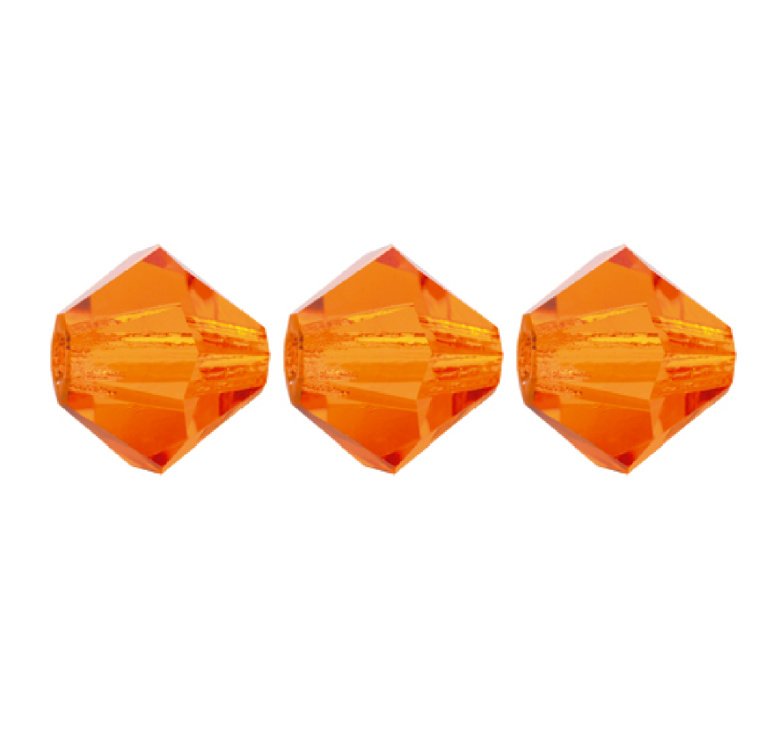 3mm Preciosa Bicones – Sun – Pack of 30