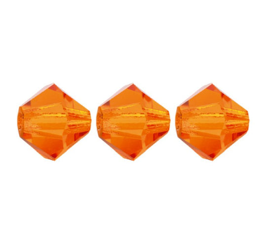3mm Preciosa Bicones – Sun – Pack of 30