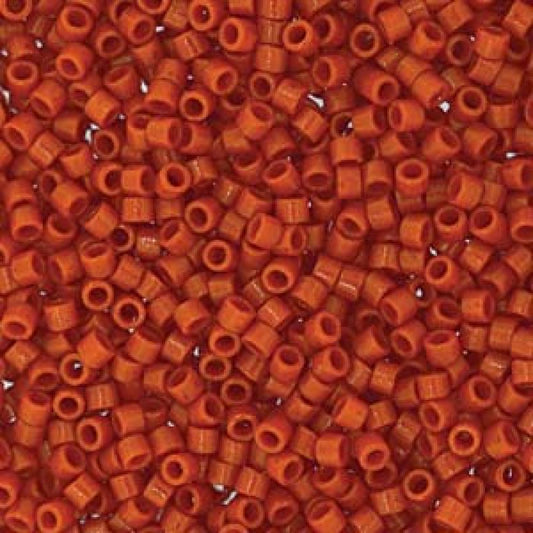 11/0 – Miyuki Delica - 5g Bag – Duracoat Opaque Persimmon – DB2108
