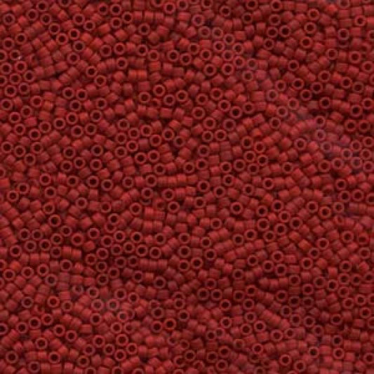 11/0 – Miyuki Delica - 5g Bag – Dyed Matte Opaque Maroon – DB0796