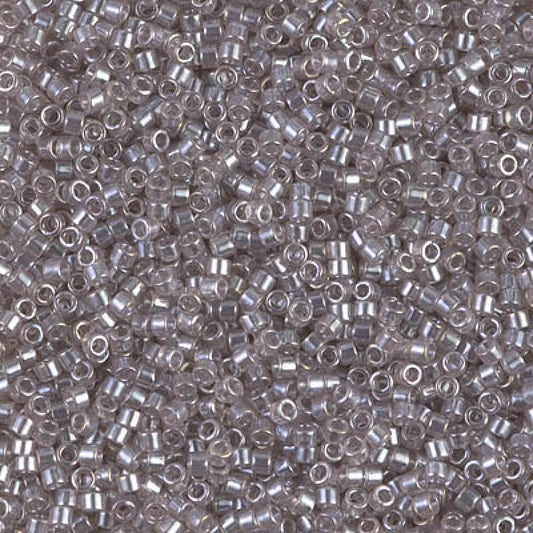 11/0 – Miyuki Delica - 5g Bag - Transparent Light Taupe Luster – DB1485(Discontinued by Miyuki)