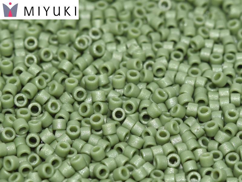 11/0 – Miyuki Delica - 5g Bag  –  Frosted Opaque Glazed Dark Green – DB2291