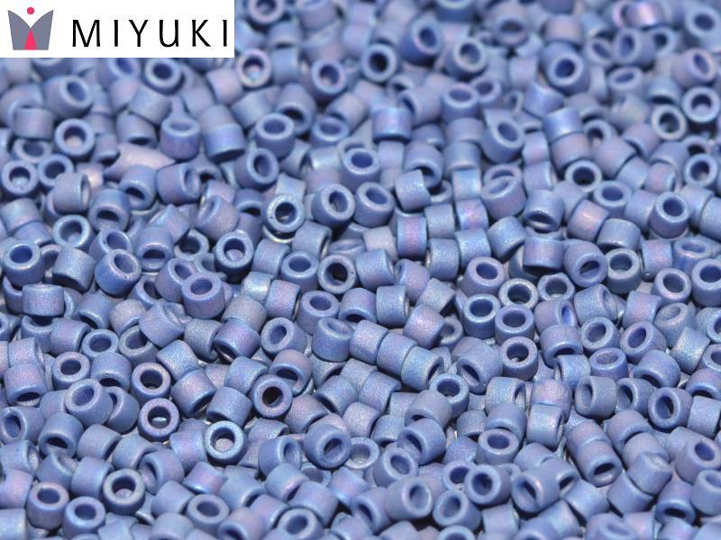 11/0 – Miyuki Delica - 5g Bag – Frost Opaque Glazed Rainbow Navy Blue – DB2319