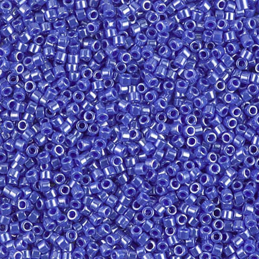15/0 - Miyuki Delica - 5g Bag - Opaque Cyan Blue Luster - DBS1569