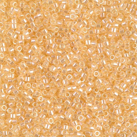 15/0 - Miyuki Delica - 5g Bag - Transparent Pale Apricot Luster - DBS1478