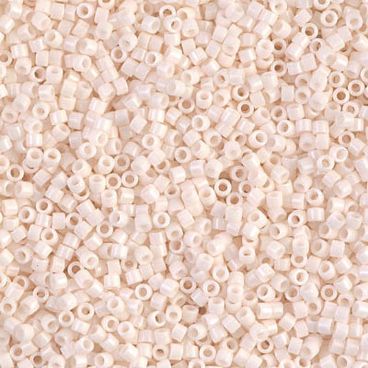 15/0 - Miyuki Delica - 5g Bag - Opaque Bisque White - DBS1490