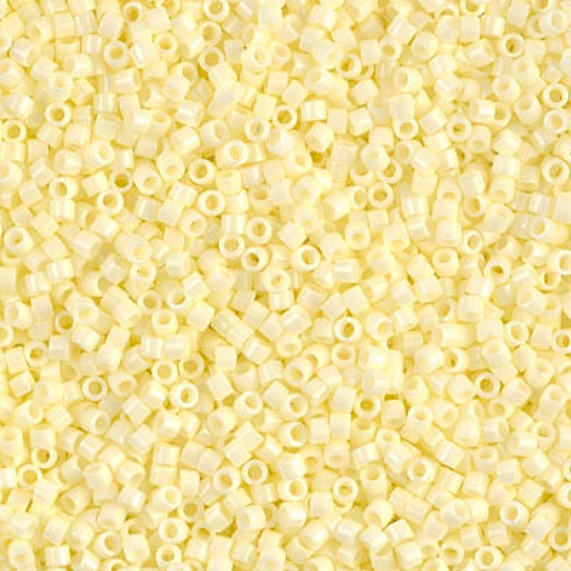 15/0 - Miyuki Delica - 5g Bag - Opaque Pale Yellow - DBS1491