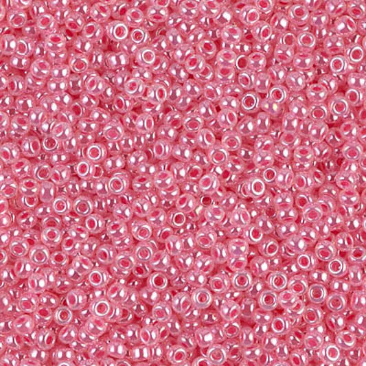 11/0 Miyuki Seed Beads - 25g Bag – Carnation Pink Ceylon – Colour 535