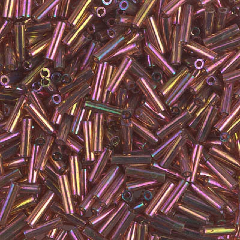 6mm Miyuki Bugle Beads 10g – Rose Gold Lustre - 301