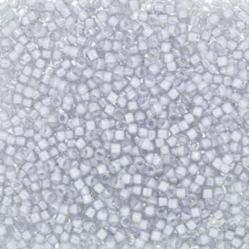 11/0 – Miyuki Delica - 5g Bag - Fancy Lined Pearl Gray AB – DB2392