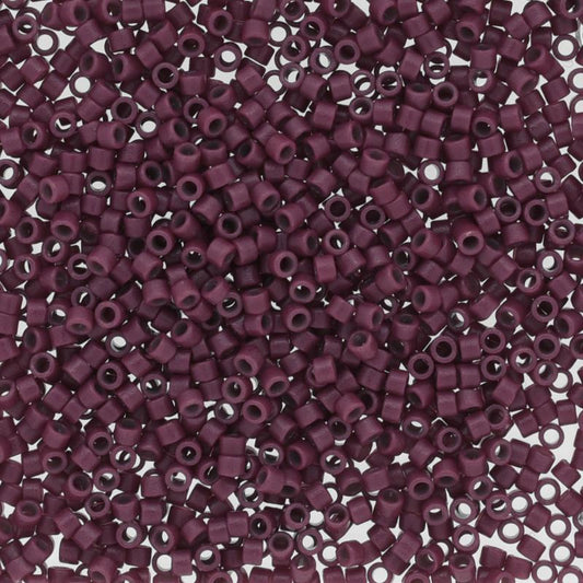 11/0 – Miyuki Delica - 5g Bag – Duracoat Opaque Grape Purple – DB2355
