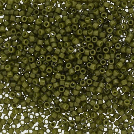 11/0 – Miyuki Delica - 5g Bag - Duracoat Opaque Army Green – DB2357