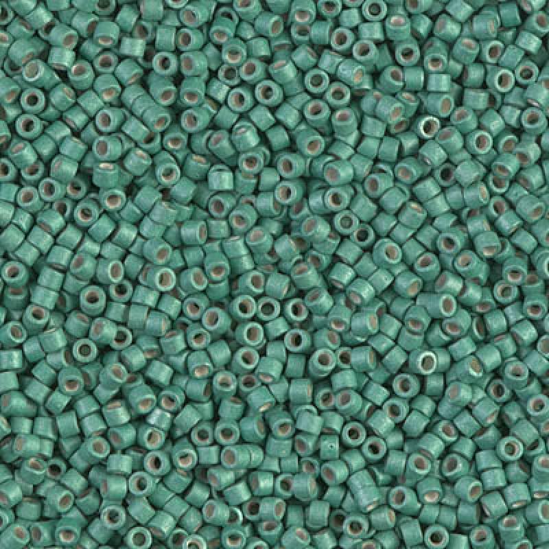 11/0 – Miyuki Delica - 5g Bag – Galvanised Matte Dark Mint – DB1171