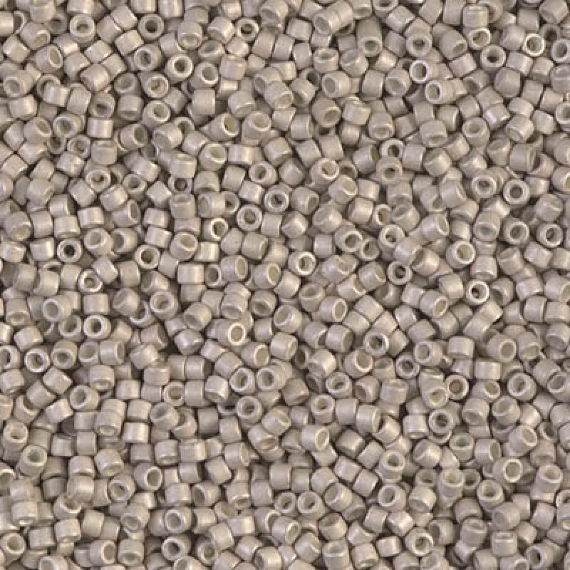 11/0 – Miyuki Delica - 5g Bag - Galvanized Matte Ash Gray – DB1176
