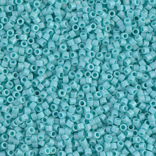 11/0 – Miyuki Delica - 5g Bag - Matte Opaque Sea Opal AB – DB1595