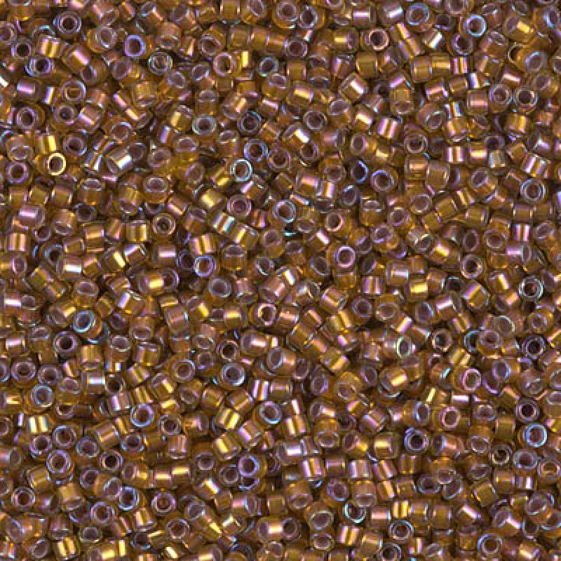 11/0 – Miyuki Delica - 5g Bag - Silver Lined Glazed Dark Saffron AB – DB1691
