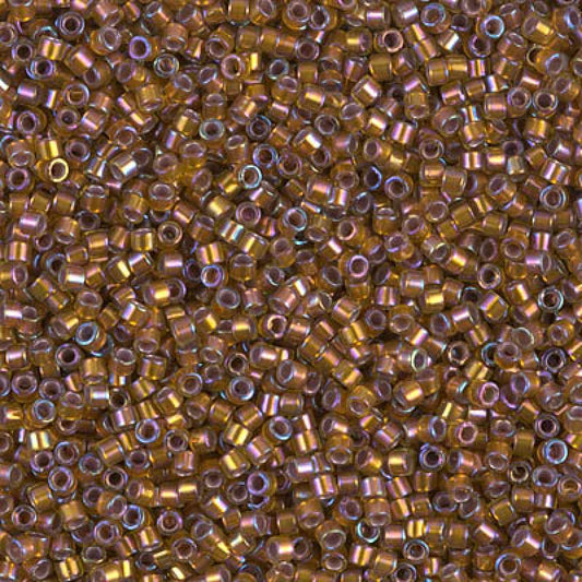 11/0 – Miyuki Delica - 5g Bag - Silver Lined Glazed Dark Saffron AB – DB1691