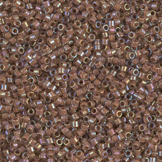 11/0 – Miyuki Delica - 5g Bag  – Cocoa Lined Crystal AB – DB1732
