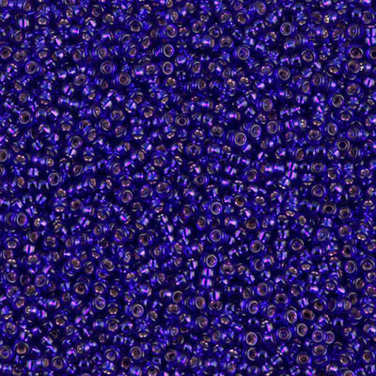 11/0 Miyuki Seed Beads - 5g Bag – Silver Lined Violet - Colour 1427
