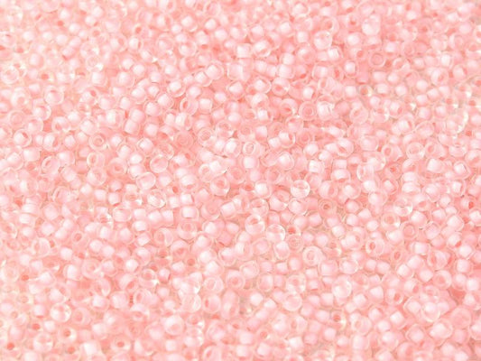 11/0 Miyuki Seed Beads 25g Bag – Semi Matte Pink Lined Crystal - Colour 1923