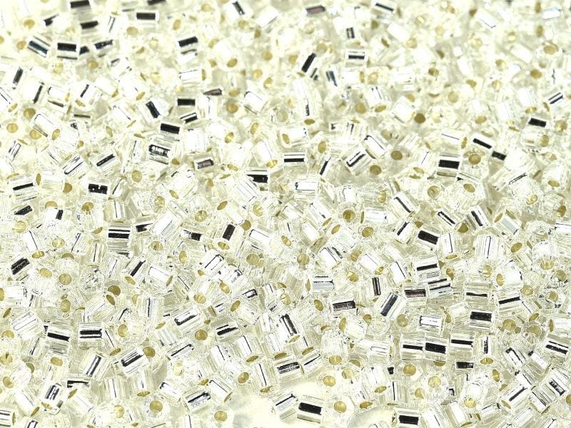 Miyuki Hex Cut 8/0 - 10g Bag – Silver Lined Crystal